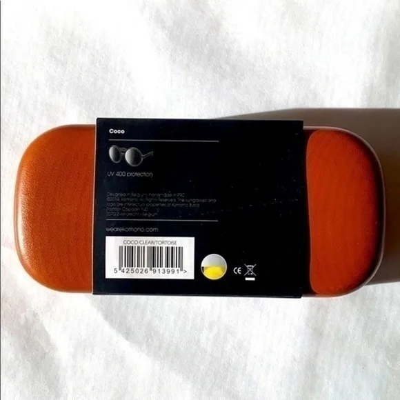 KOMONO Coco Clear / Tortoise Sunglasses New - Picture 12 of 16